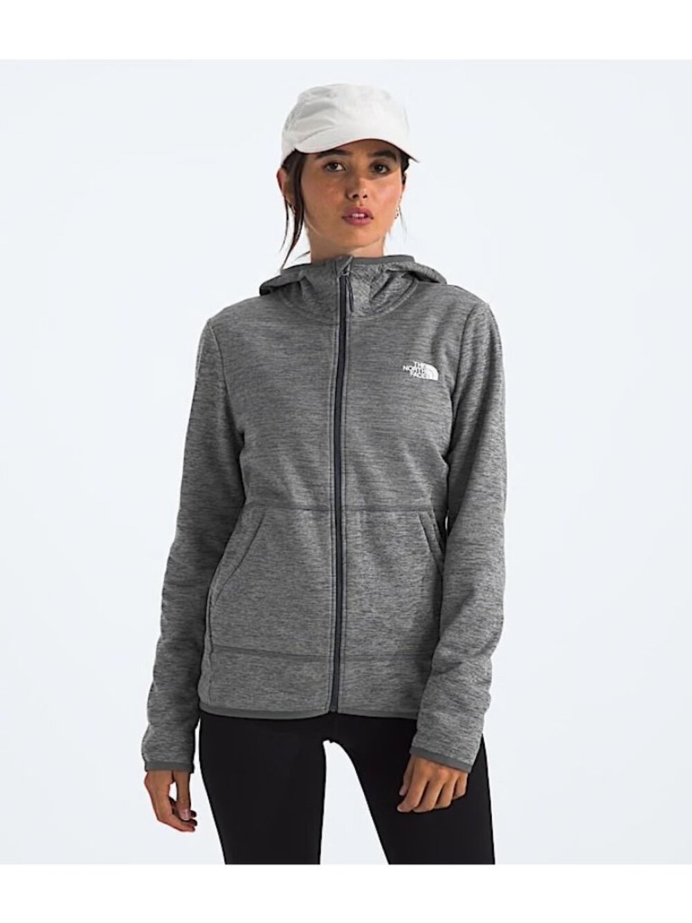 The North Face Gray Zip-Up Fleece Lined Canyonlands Hoodie Jacket S | Athleisure - Picture 2 of 16